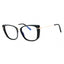 001 - shiny black/clear/blue-light block lens