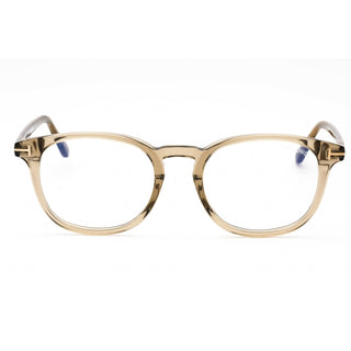 Tom Ford FT5819-B Eyeglasses shiny beige/Clear/Blue-light block lens