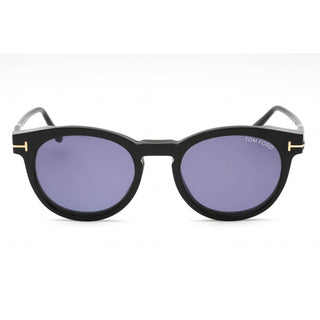 Tom Ford FT5823-H-B Eyeglasses shiny black/clear/blue-light block lens