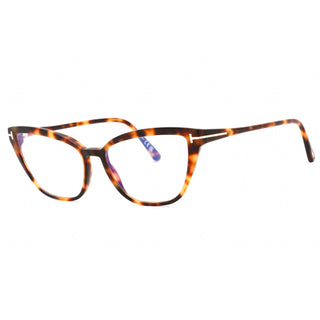 Tom Ford FT5825-B Eyeglasses Blonde havana/Clear/Blue-light block lens