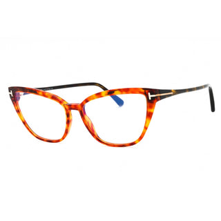 Tom Ford FT5825-B Eyeglasses Dark Havana / Clear Lens