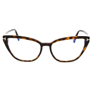 Tom Ford FT5825-B Eyeglasses Dark Havana / Clear Lens