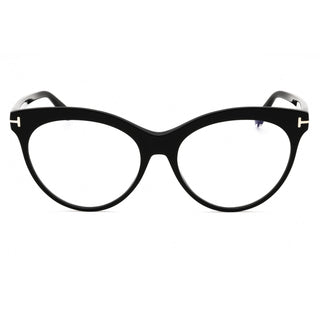 Tom Ford FT5827-B Eyeglasses shiny black/Clear/blue-light block lens