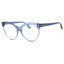 090 - shiny blue/Clear/blue-light block lens