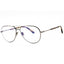 008 - Shiny gunmetal/Clear/Blue-light block lens