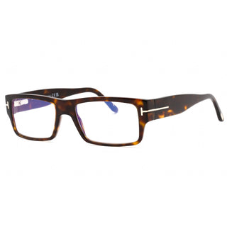 Tom Ford FT5835-B Eyeglasses dark havana / clear/blue-light block lens