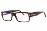 052 - dark havana / clear/blue-light block lens