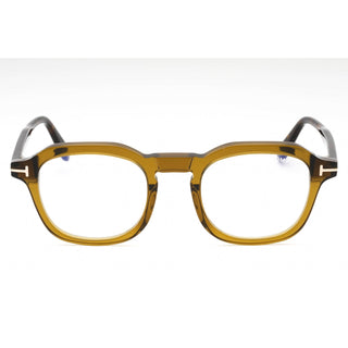 Tom Ford FT5836-B Eyeglasses dark green/other / Clear/Blue-light block lens