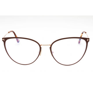 Tom Ford FT5840-B Eyeglasses Matte Brown / Clear Lens