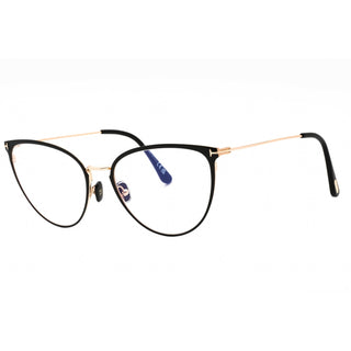 Tom Ford FT5840-B Eyeglasses shiny black/clear/Blue-light block lens