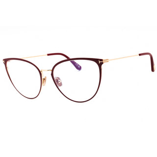 Tom Ford FT5840-B Eyeglasses shiny red/clear/Blue-light block lens