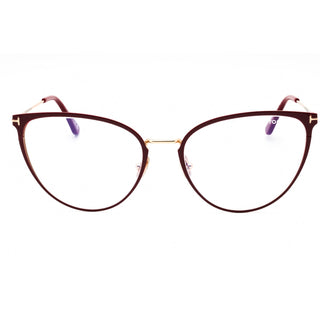 Tom Ford FT5840-B Eyeglasses shiny red/clear/Blue-light block lens