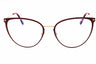 066 - shiny red/clear/Blue-light block lens