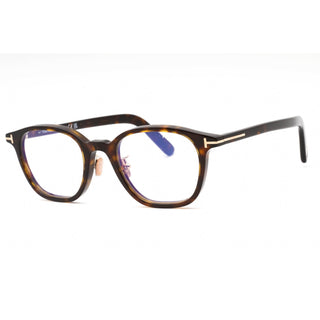 Lunettes de vue Tom Ford FT5858-DB Havane foncé / Verres transparents/bloquant la lumière bleue