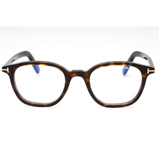 Lunettes de vue Tom Ford FT5858-DB Havane foncé / Verres transparents/bloquant la lumière bleue