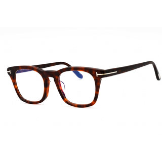 Tom Ford FT5870-F-B Eyeglasses red havana/clear/blue-light block lens