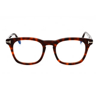 Tom Ford FT5870-F-B Eyeglasses red havana/clear/blue-light block lens