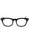 001 - shiny black/clear/blue-light block lens