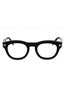 001 - shiny black/clear/blue-light block lens