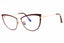 069 - shiny bordeaux/clear/blue-light block lens