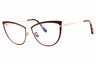 069 - shiny bordeaux/clear/blue-light block lens