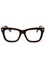 052 - dark havana/clear/blue-light block lens