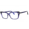 081 - shiny violet/clear/blue-light block lens