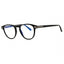 001 - shiny black/clear/blue-light block lens