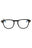 001 - shiny black/clear/blue-light block lens
