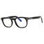 063 - black horn/Clear/Blue-light block lens
