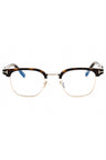 052 - dark havana/clear/blue-light block lens