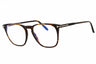 052 - dark havana/clear/blue-light block lens