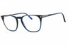 090 - shiny blue/clear/blue-light block lens