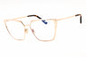 028 - shiny rose gold/Clear/Blue-light block lens