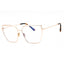 028 - Shiny rose gold/Clear/Blue-light block lens