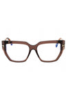 048 - shiny dark brown/clear/blue-light block lens