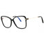 001 - shiny black/clear/blue-light block lens