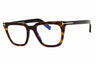 052 - dark havana/clear/blue-light block lens