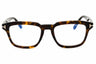 052 - Dark Havana / clear/blue-light block lens