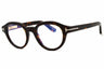 052 - dark havana/clear/blue-light block lens