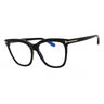 001 - shiny black/clear/blue-light block lens