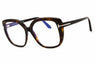 052 - dark havana/clear/blue-light block lens