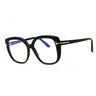 001 - shiny black/clear/blue-light block lens