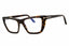 052 - dark havana/clear/blue-light block lens