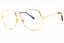 030 - shiny deep gold/clear/blue-light block lens