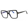 001 - shiny black/clear/blue-light block lens