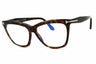052 - dark havana/clear/blue-light block lens