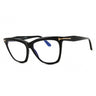 001 - shiny black/clear/blue-light block lens