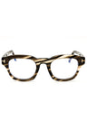 055 - coloured havana/clear/blue-light block lens
