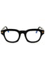 001 - shiny black/clear/blue-light block lens